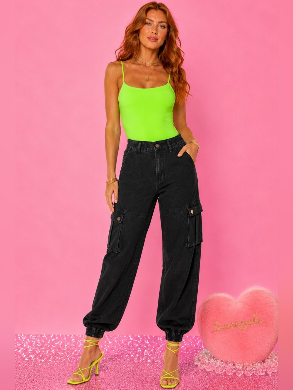 VIP Size 1 Black Cargo Pants Jogger Style Cargos | Size 1 Utility Denim Jeans